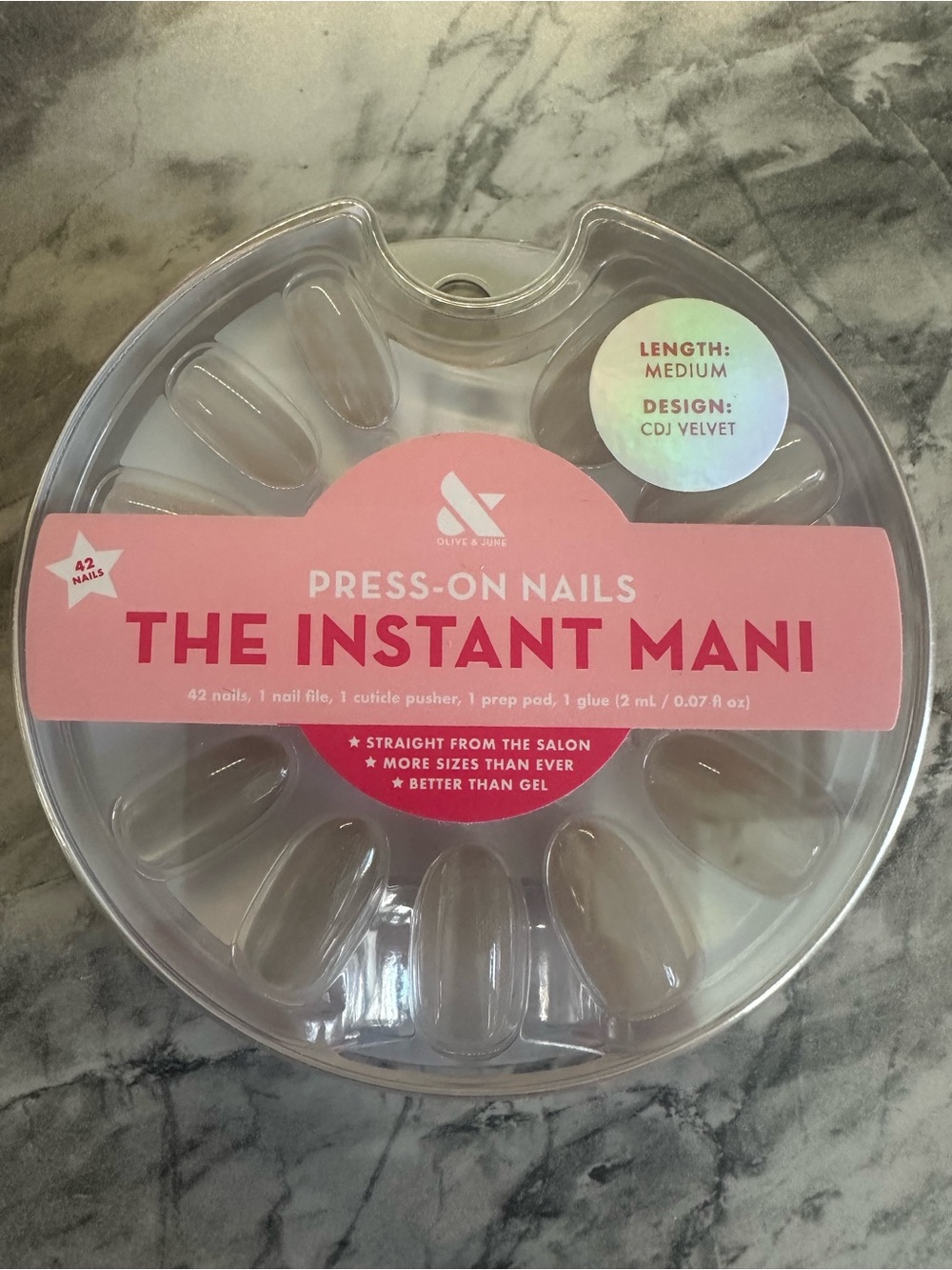 The Instant Mani Press-On Nails - Nude Pink